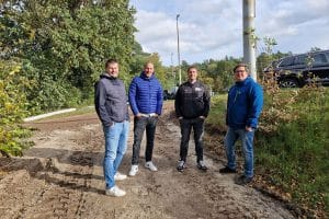 Vier Männer aus dem Team von Rau Lärmschutzwände