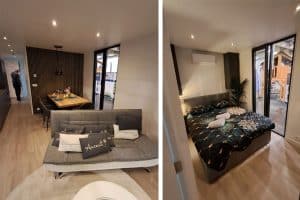 New Dehli sorgt für maximalen Komfort in der Vermietung. Das große Doppelhaus besteht aus zwei Hälften mit 2,5 Metern Breite.